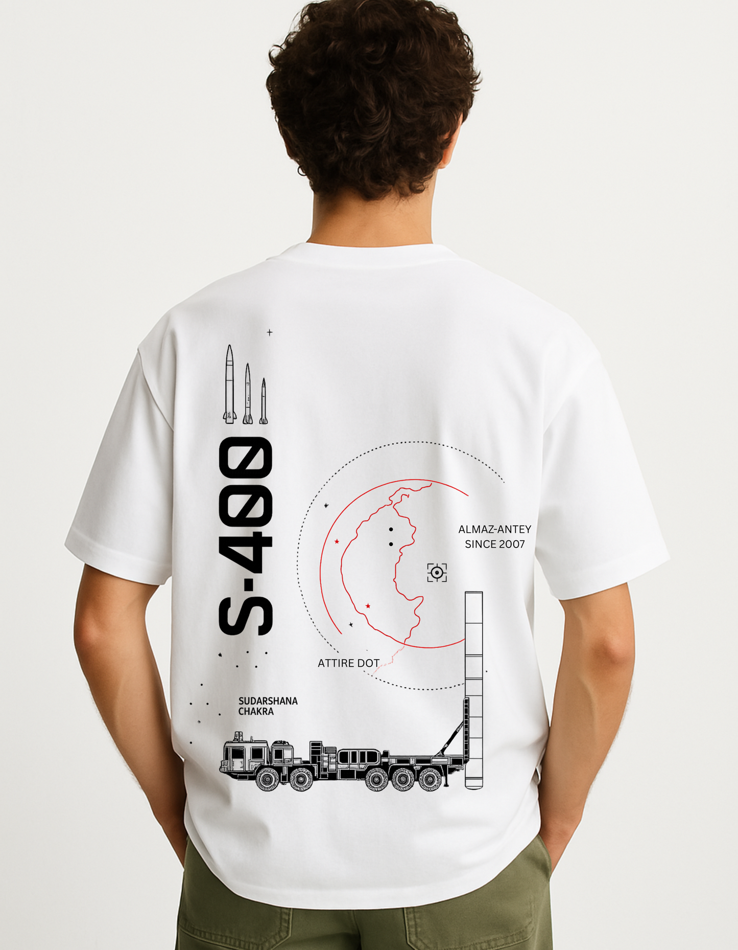 S-400 Oversized T-Shirt | 240 GSM Heavyweight Pure Cotton