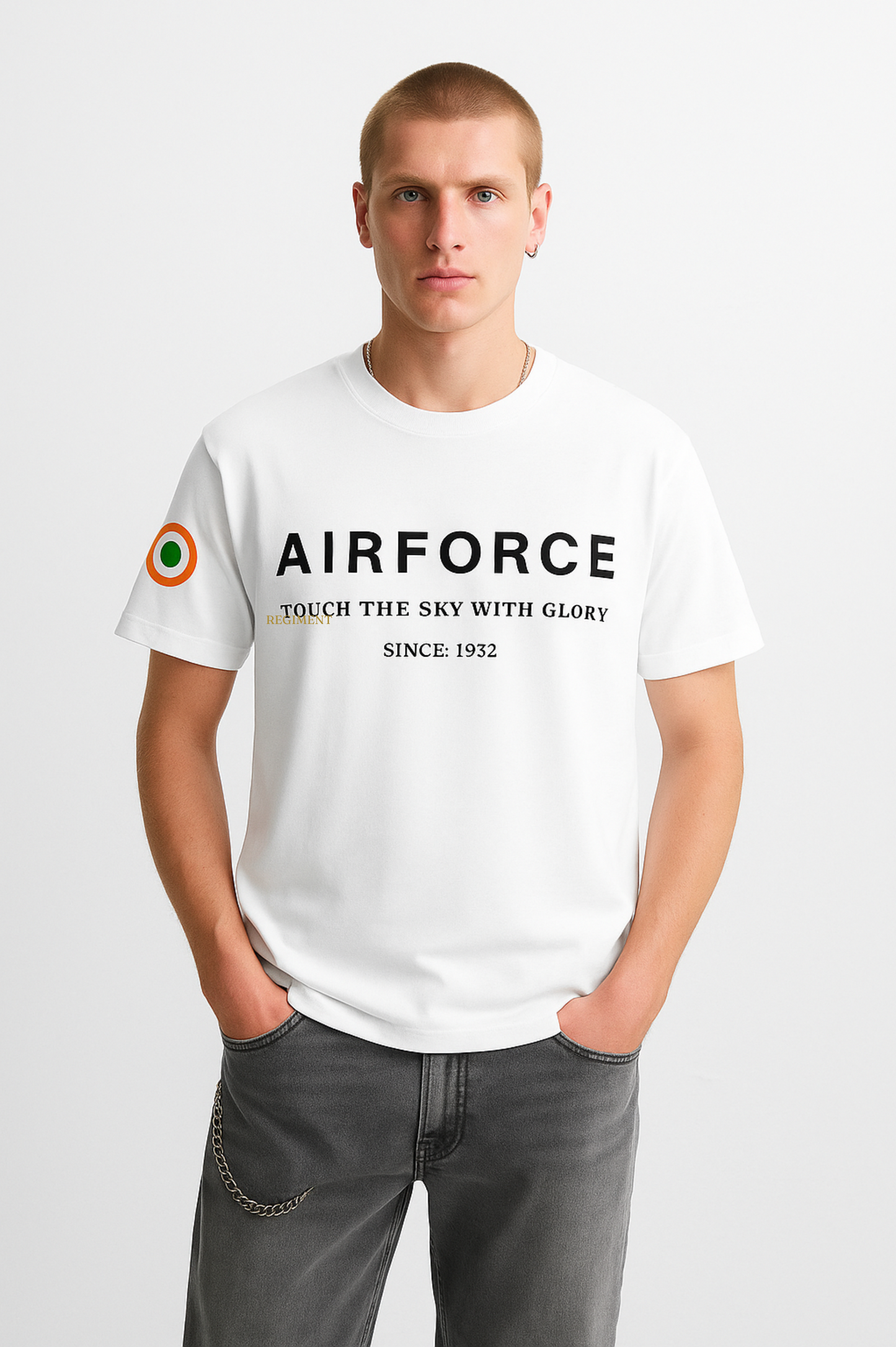 Indian Airforce Premium White T-Shirt