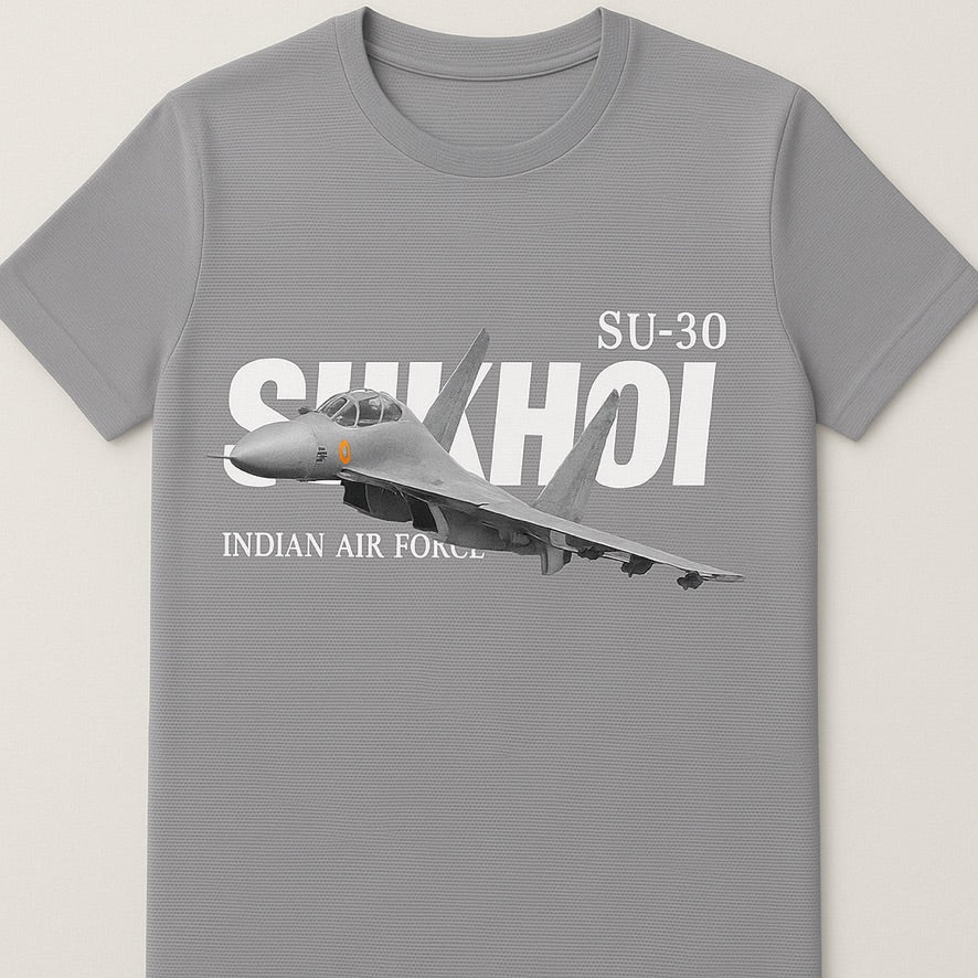 Su-30 Indian Airforce Round Neck T-shirt