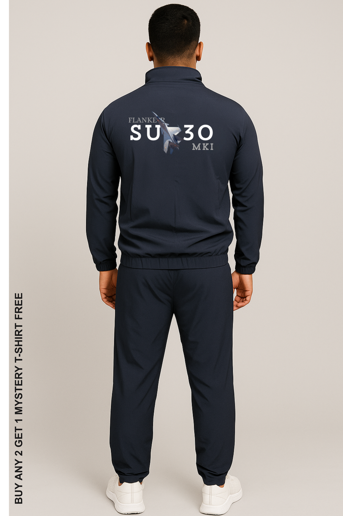 AIR WARRIOR | Indian Air Force-Inspired Tracksuit(upper with Lower) - front embroidery back printed
