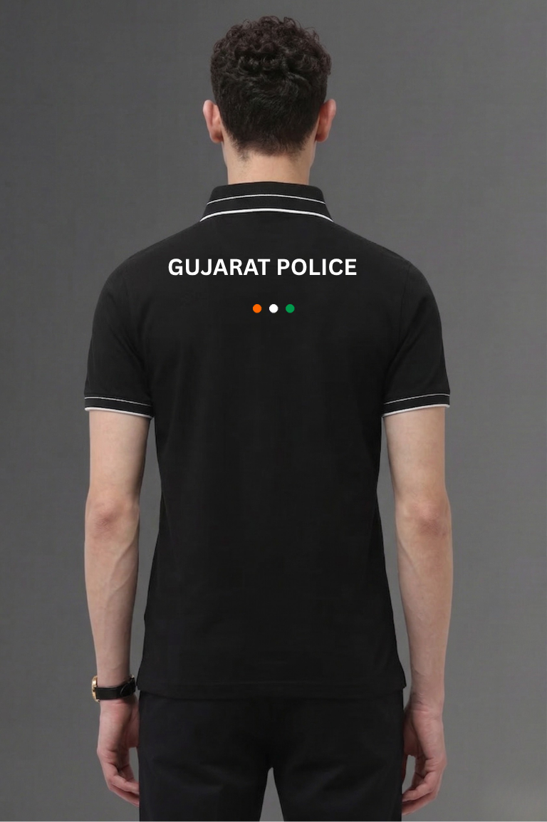 Gujarat Police Custom Polo T-shirt