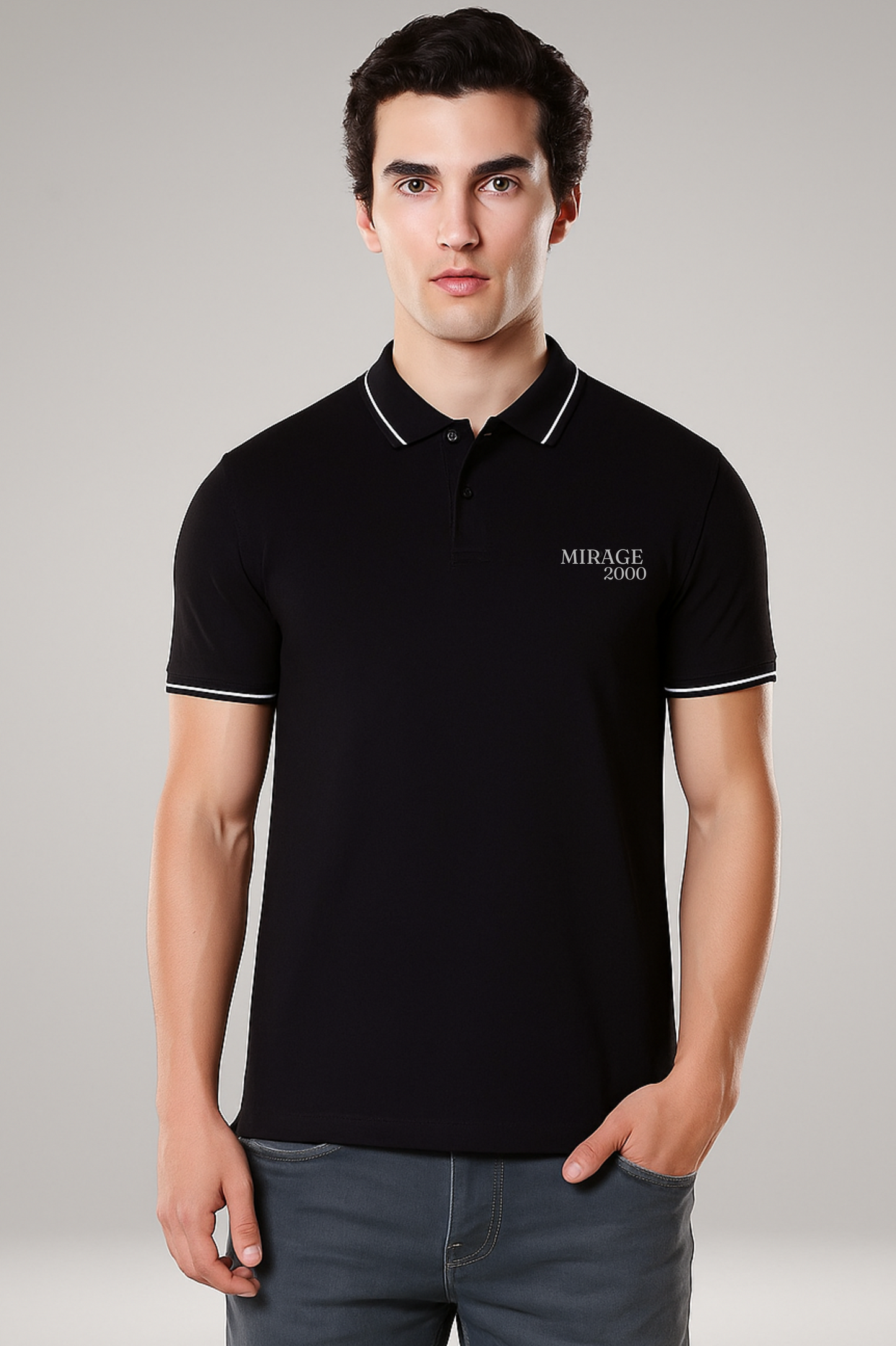 IAF Mirage 2000 - Premium Polo - Premium Pure cotton 240 GSM
