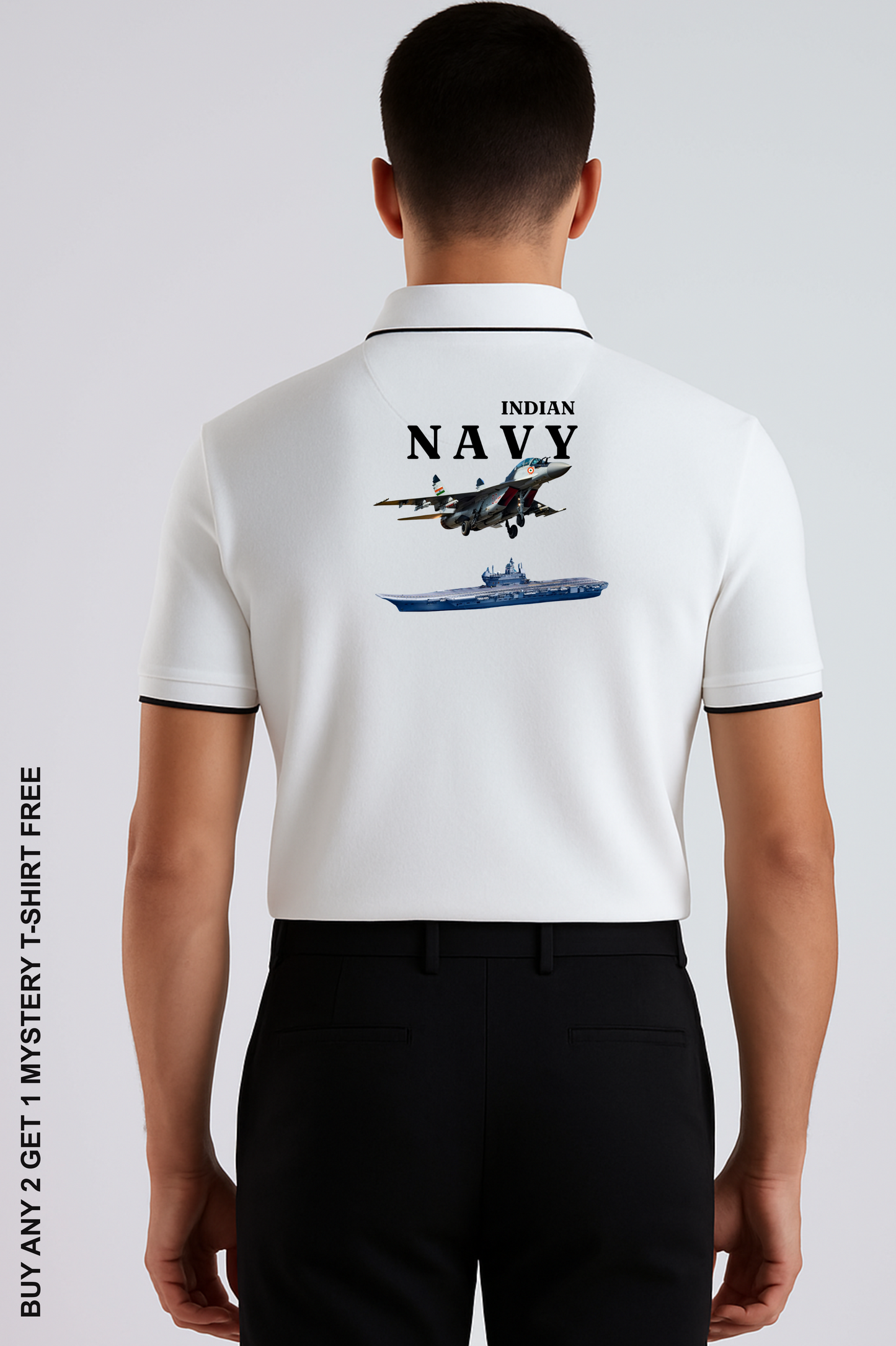 Indian Navy Polo – Air & Sea Edition Premium Pure cotton 240 GSM