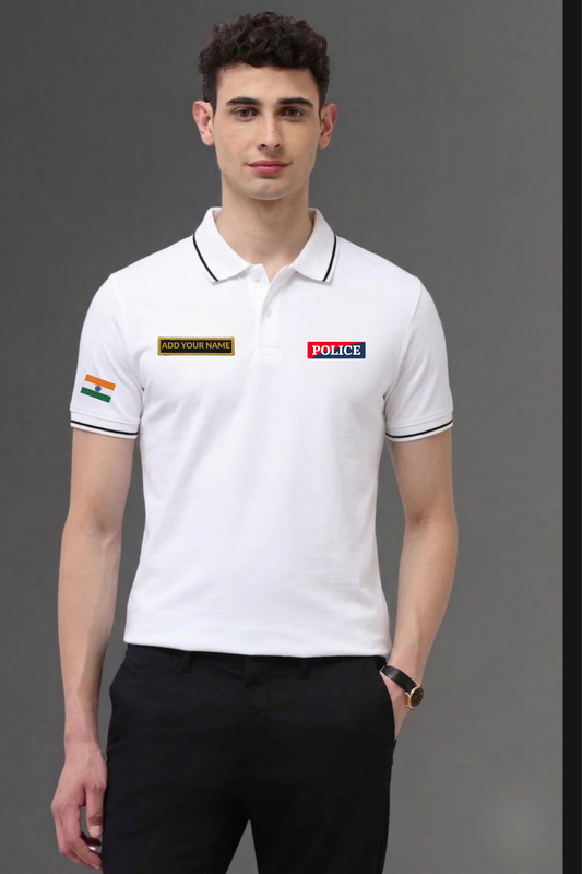 Custom Police Logo Polo T-shirt