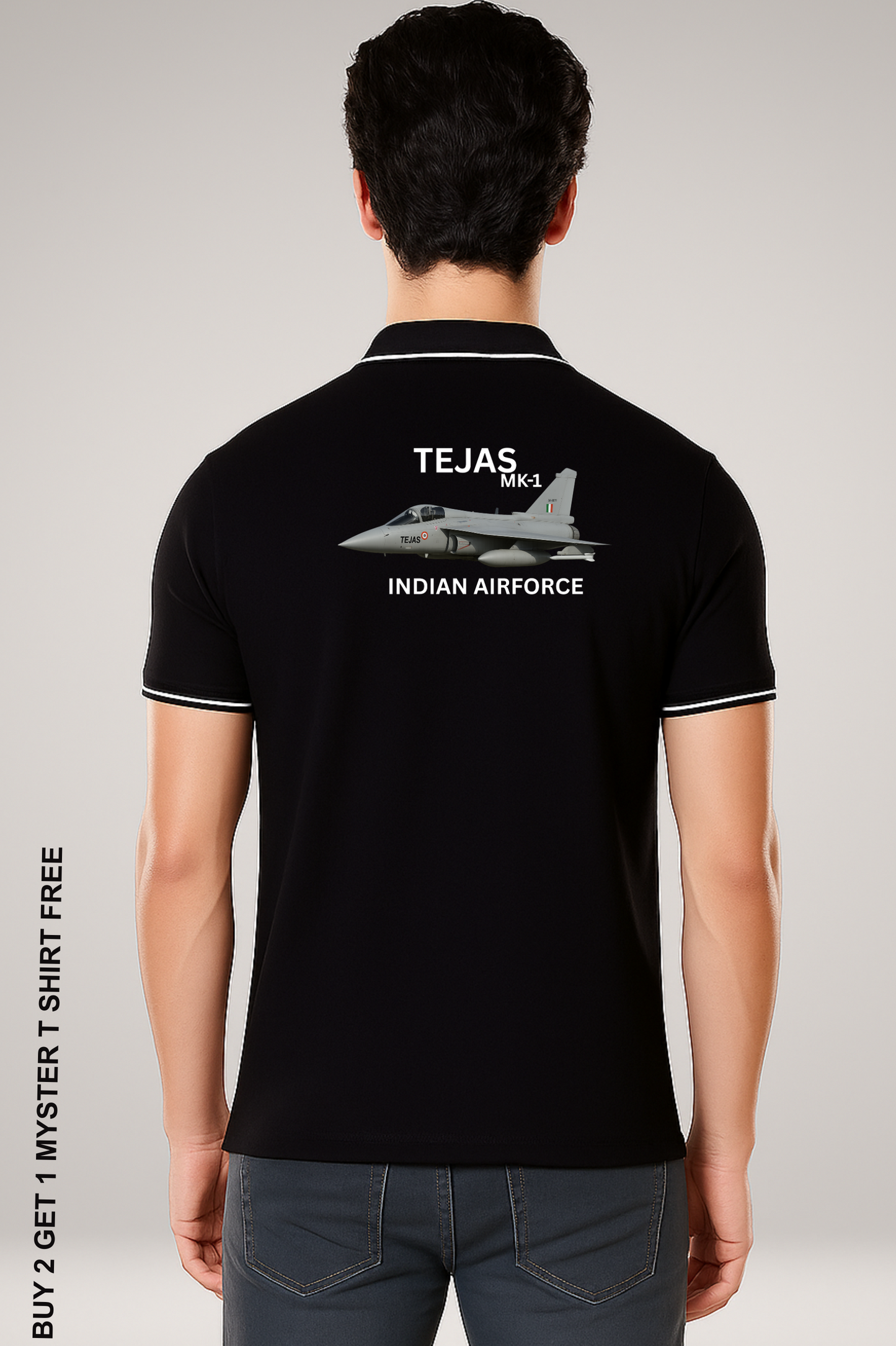 TEJAS Pride polo t shirt  -  Premium Cotton 240 GSM