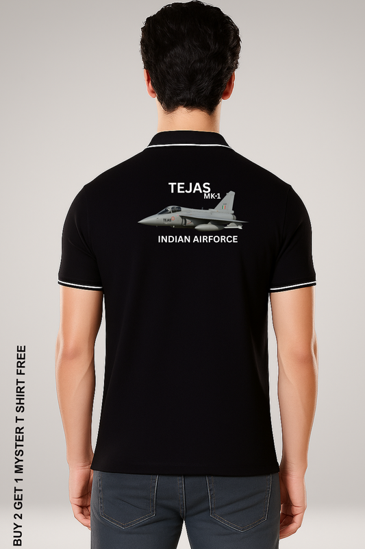 TEJAS Pride polo t shirt  -  Premium Cotton 240 GSM