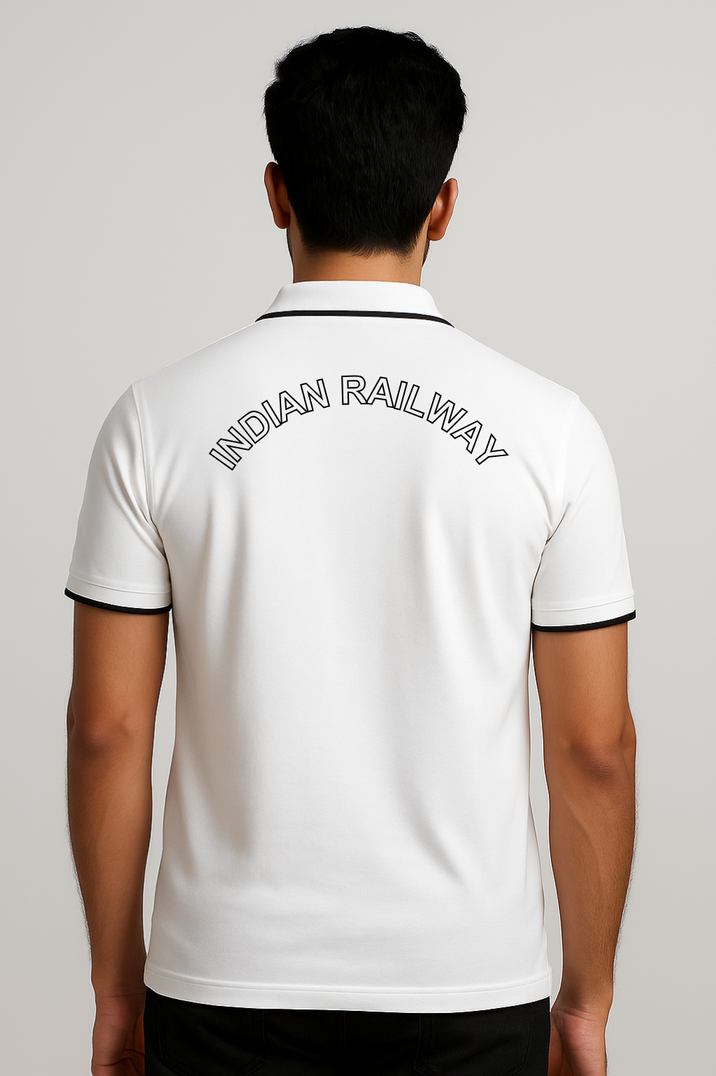 Indian Railway Inspired Cotton Polo