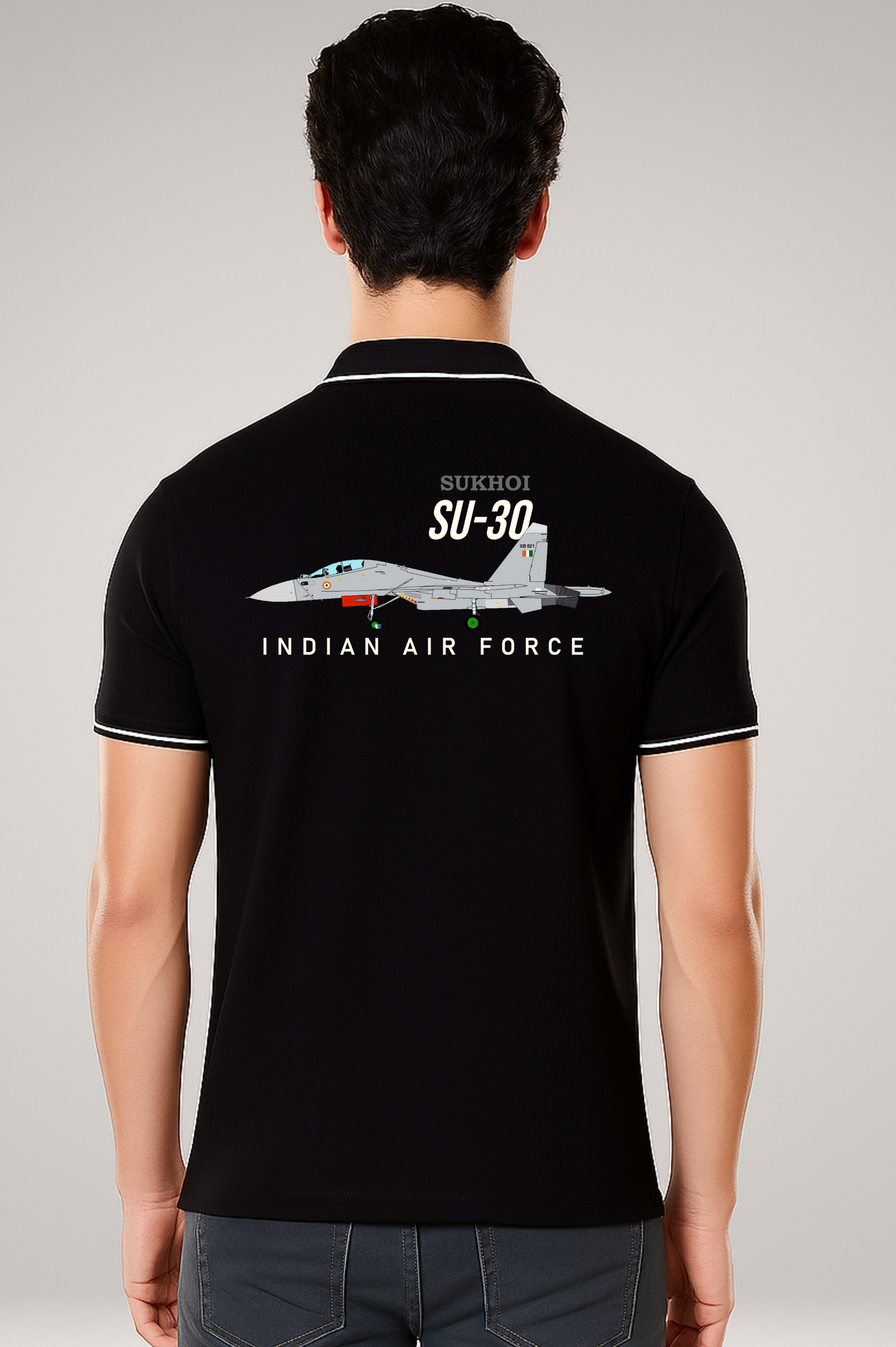 Premium Pure Cotton Polo – Sukhoi-30 Indian Air Force Design