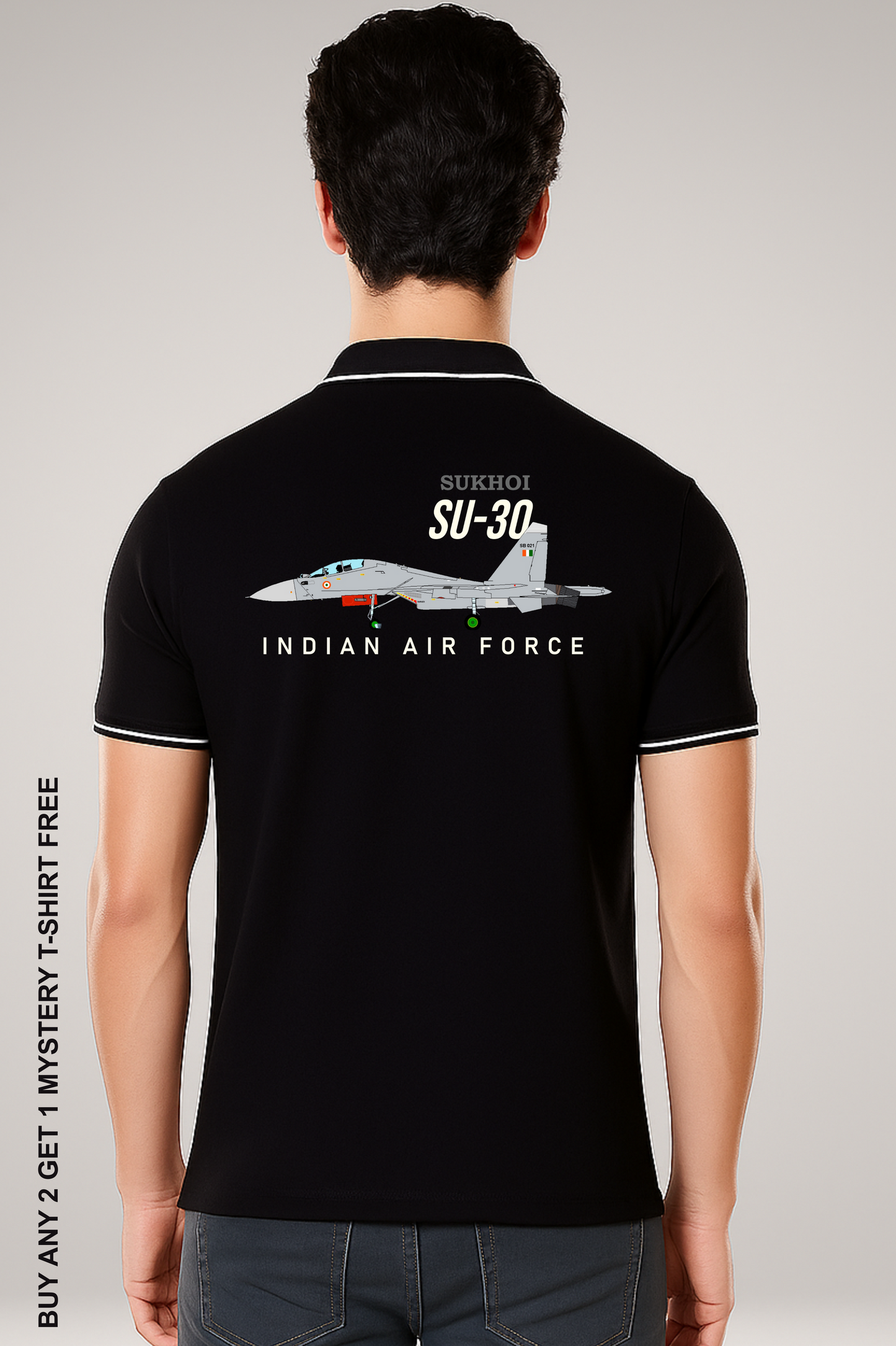 Premium Pure Cotton Polo – Sukhoi-30 Indian Air Force Design
