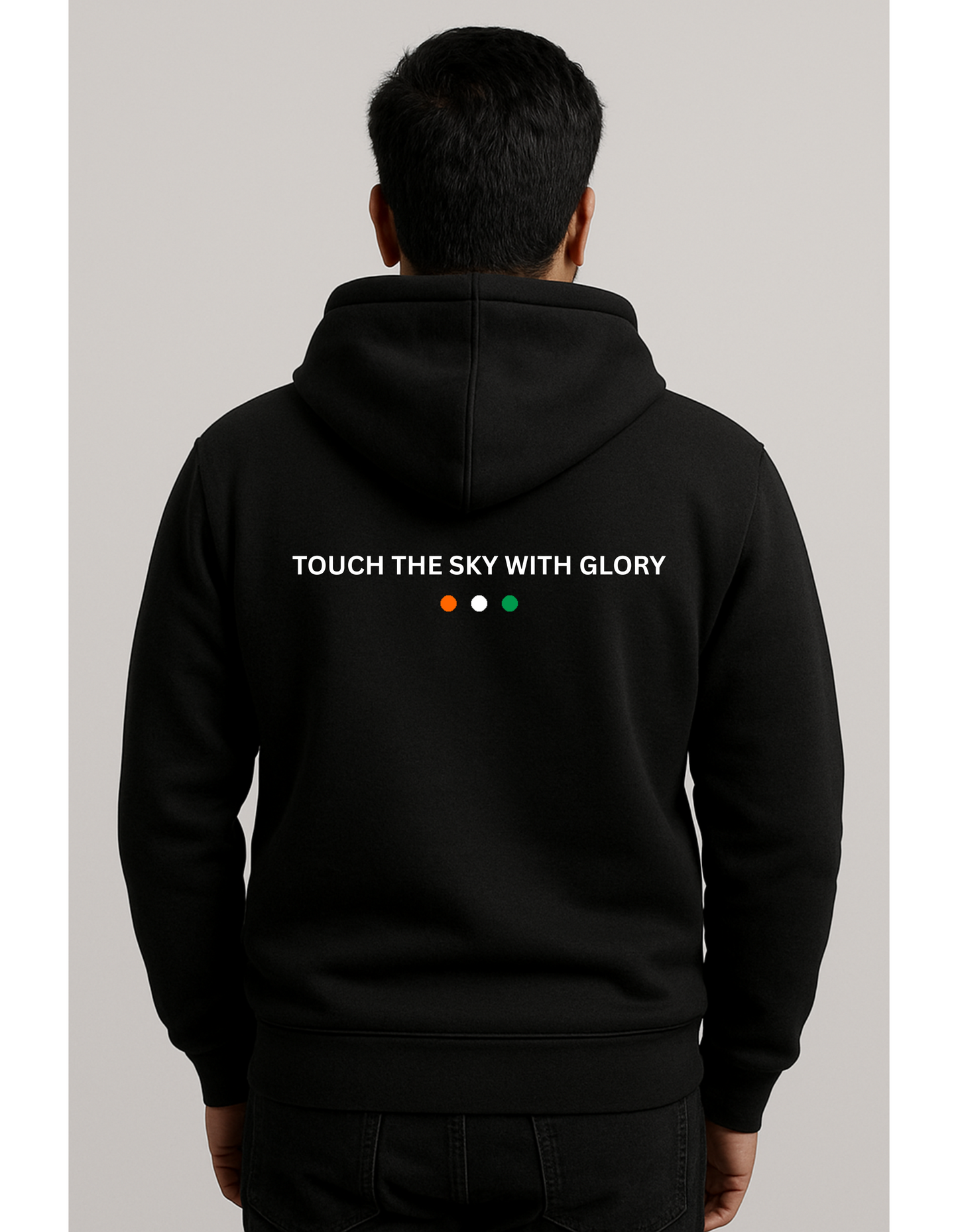 IAF Black Hoodie | Heavy Gauge Cotton | Attire Dot