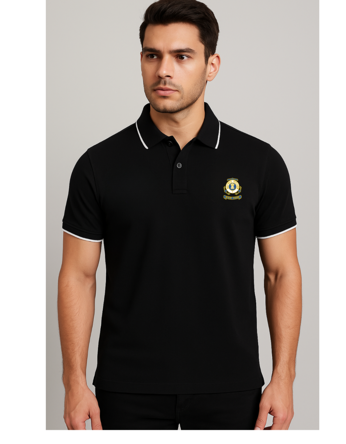 Indian Coast Guard Polo T-Shirt – Valor Beyond the Horizon | 240 GSM Pure Cotton