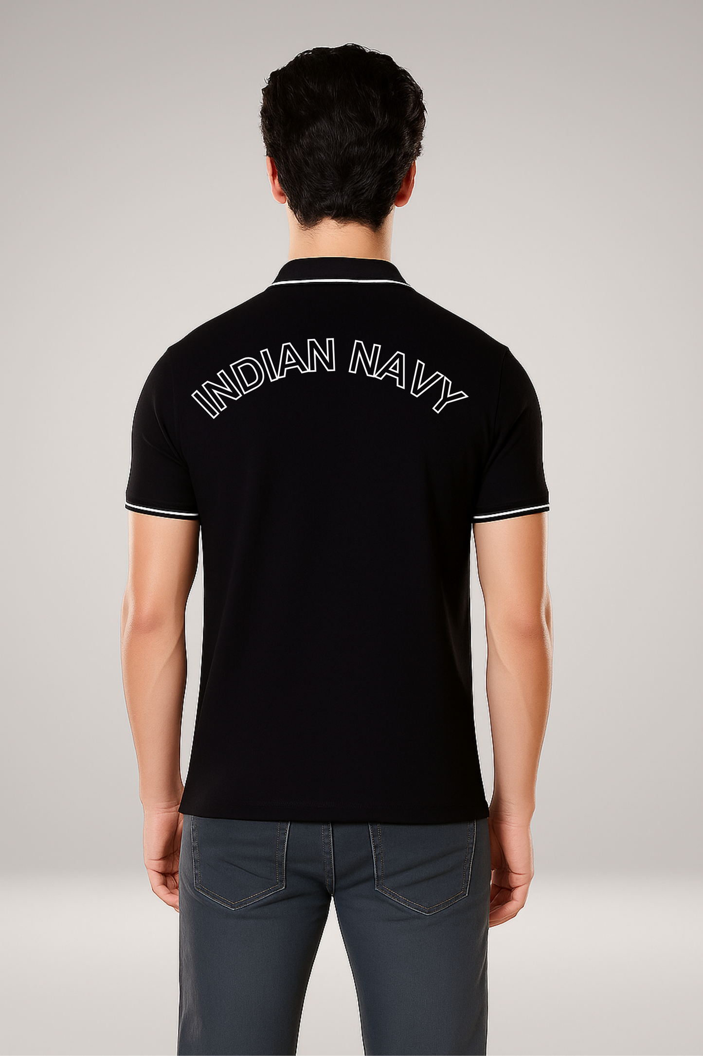 Indian Navy Prestige Polo – 240 GSM Pure Cotton, Badge Edition