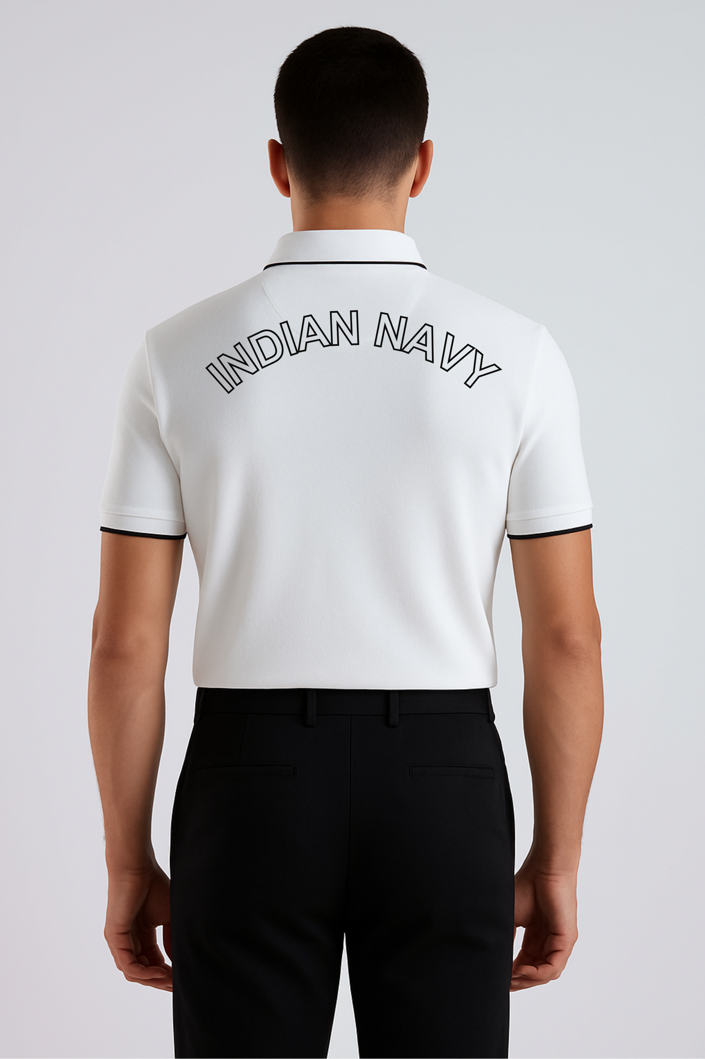 Indian Navy Prestige Polo – 240 GSM Pure Cotton, Badge Edition
