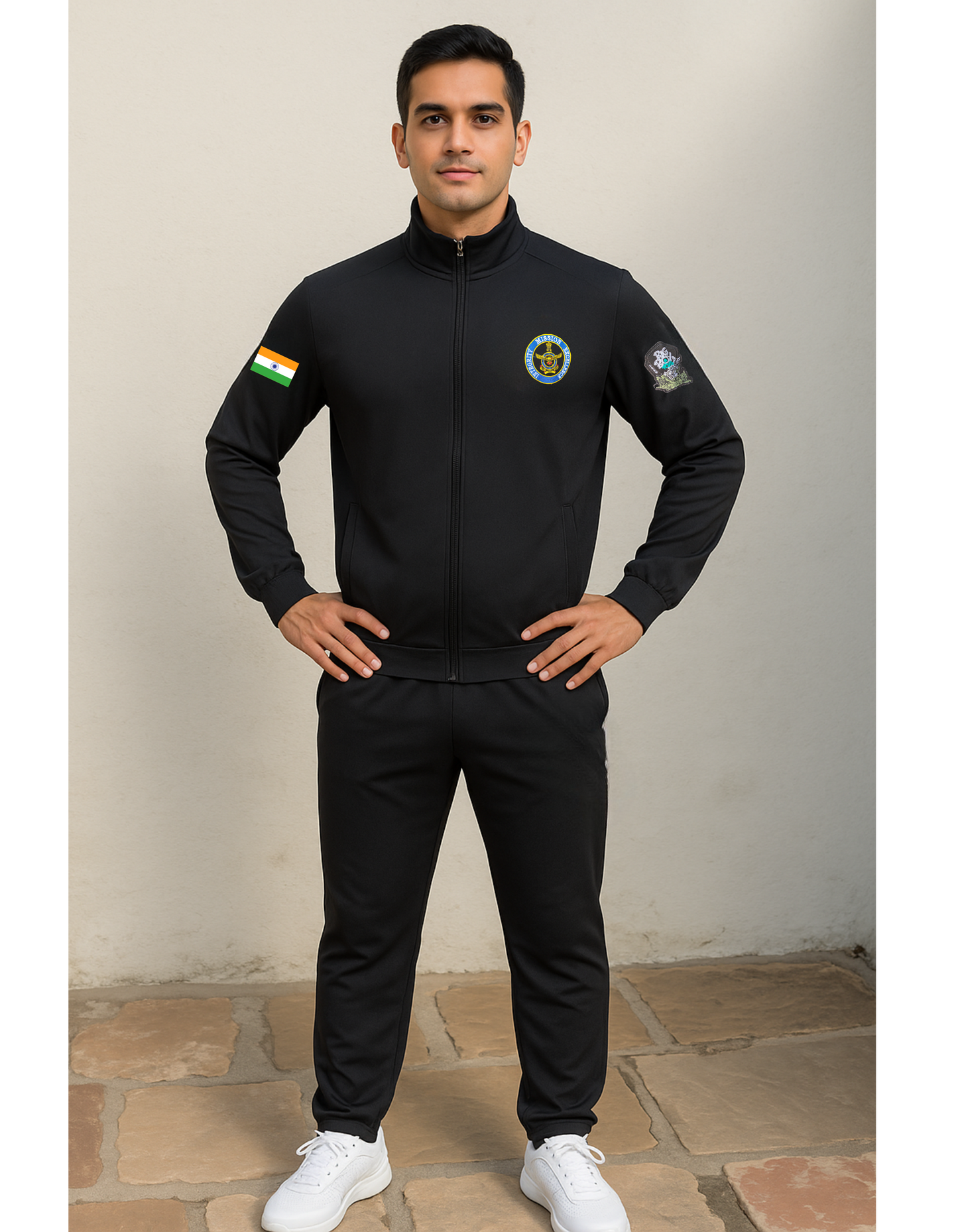 Indian Air Force Badged Embroidery Tracksuit ( upper and lower both )