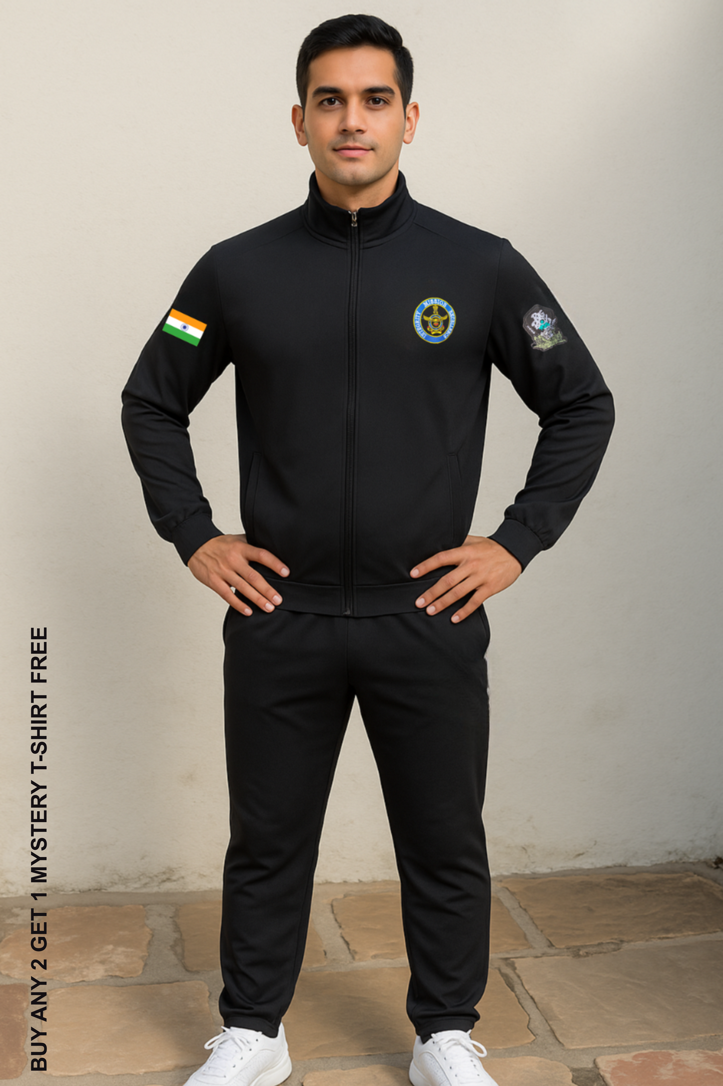 Indian Air Force Badged Embroidery Tracksuit ( upper and lower both )
