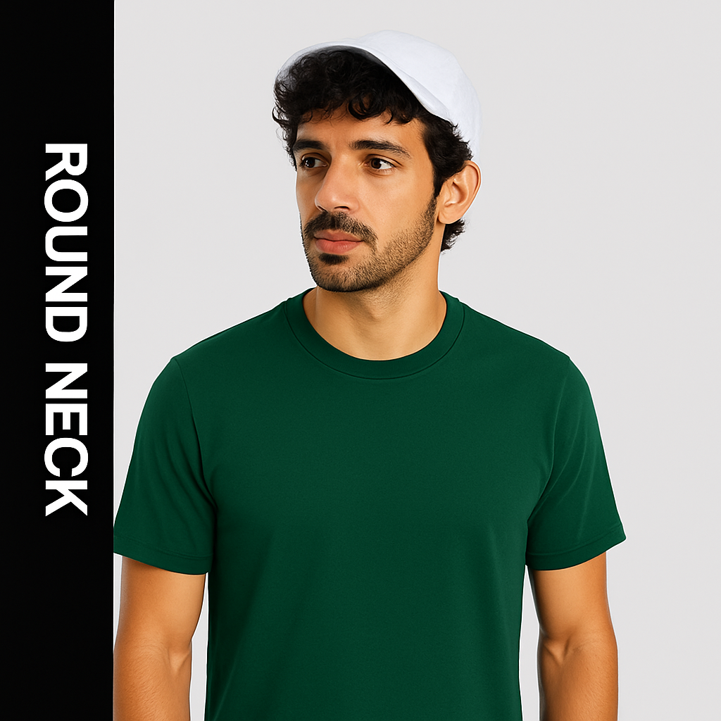 No Print Round Neck