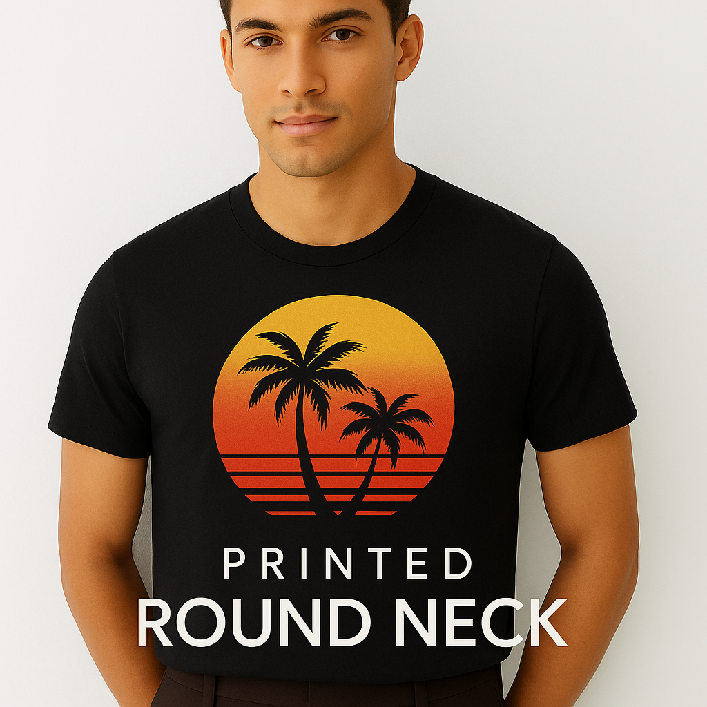Printed Round Neck