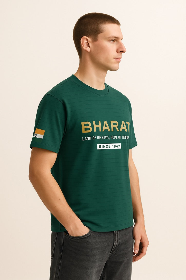 BHARAT Round Neck T-shirt ATTIRE DOT