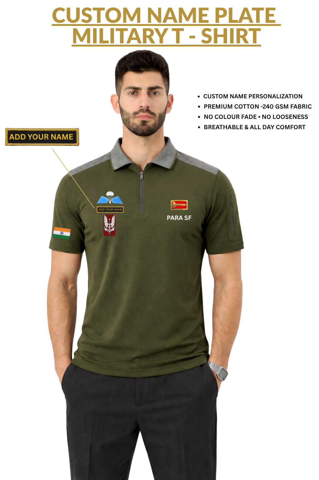 PARA SF Custom Name cotton T-shirt