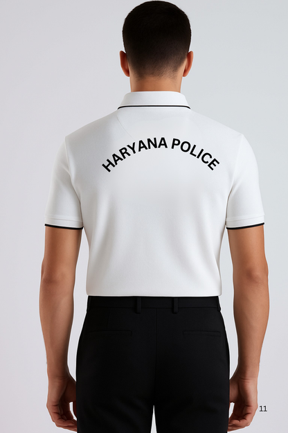 HARYANA POLICE CUSTOM COTTON POLO T-SHIRT