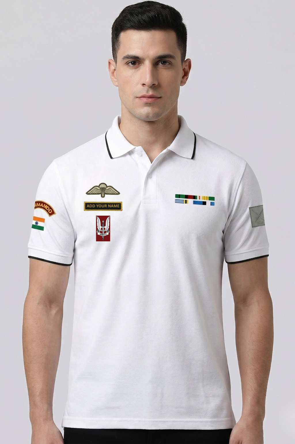 Custom Name PARA SF Polo T-Shirt | Premium 240 GSM Cotton