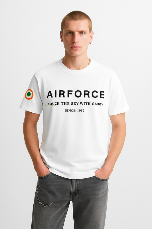 Indian Airforce Premium White T-Shirt
