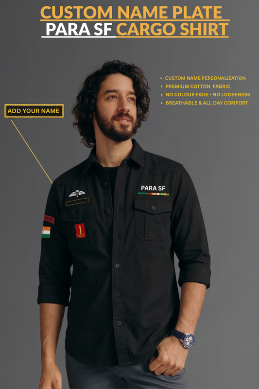 PARA SF Custom Name Cargo Cotton Shirt