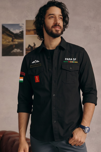 PARA SF Custom Name Cargo Cotton Shirt