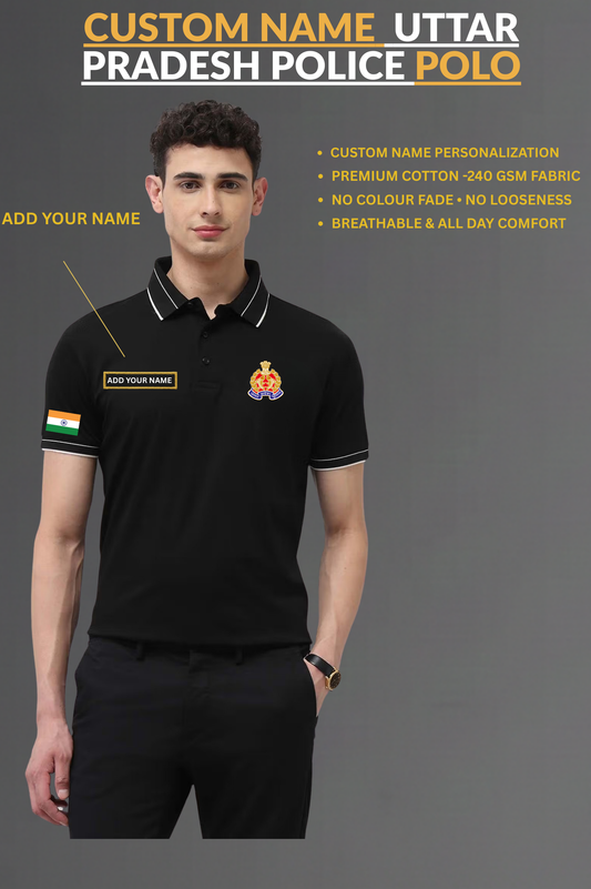 Uttar Pradesh Custom Police Polo T-shirt