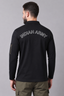 ARMY Custom Name Black Full Sleeve T-shirt