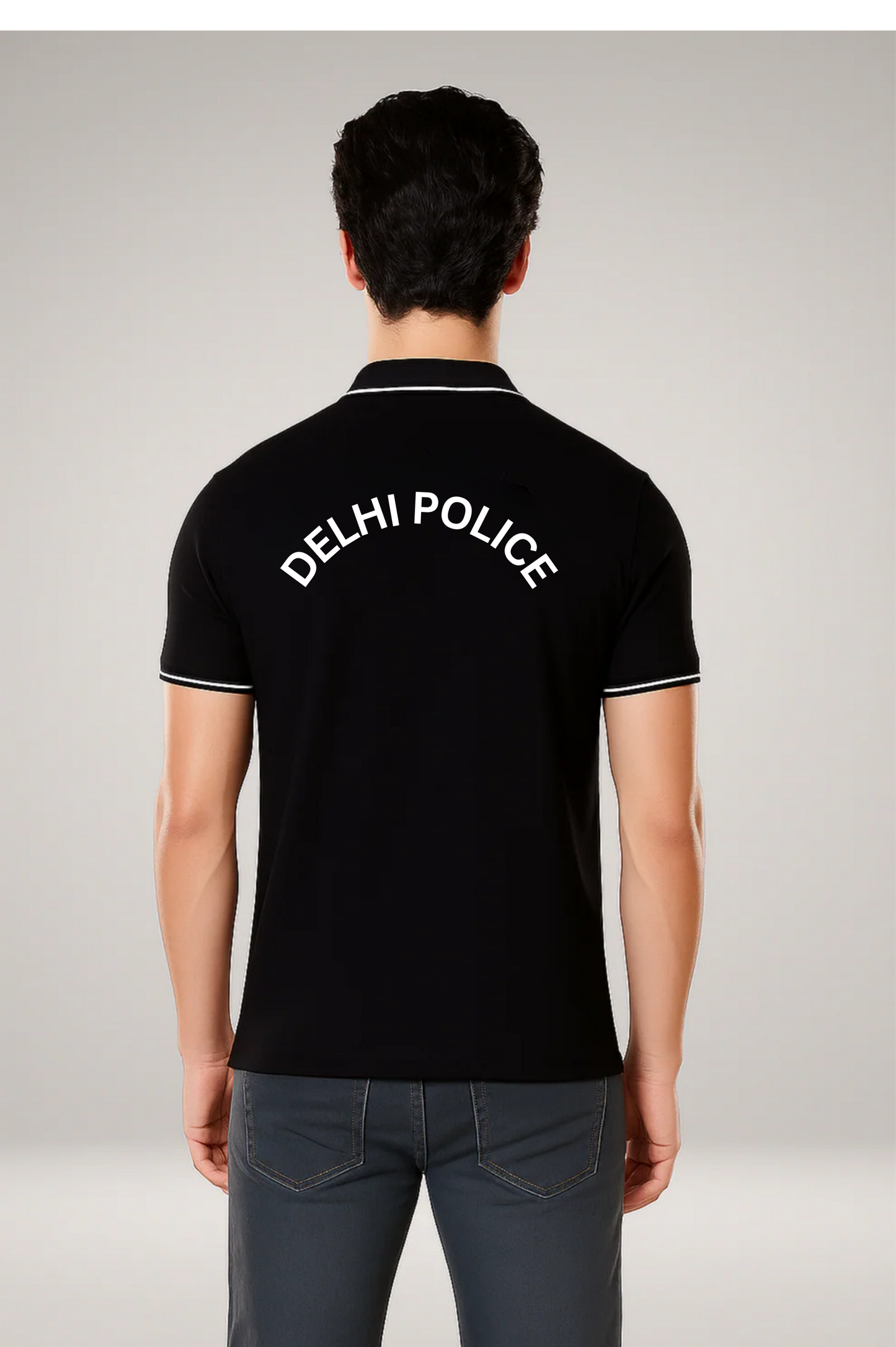 Delhi Police Custom Name Polo T-shirt