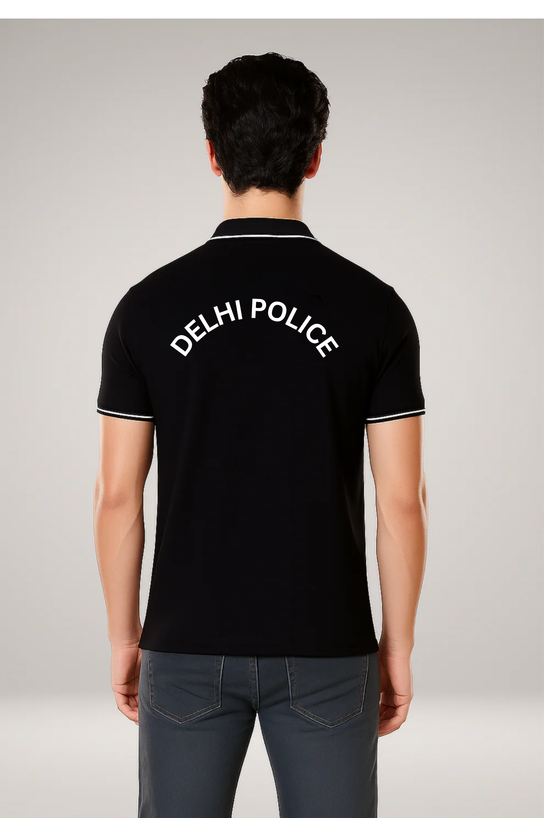 Delhi Police Custom Name Polo T-shirt