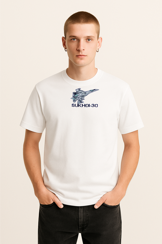 fighter pilot’s Air Force Edition T-Shirt – Sukhoi-30 Fighter Jet | Premium Cotton Regular Fit