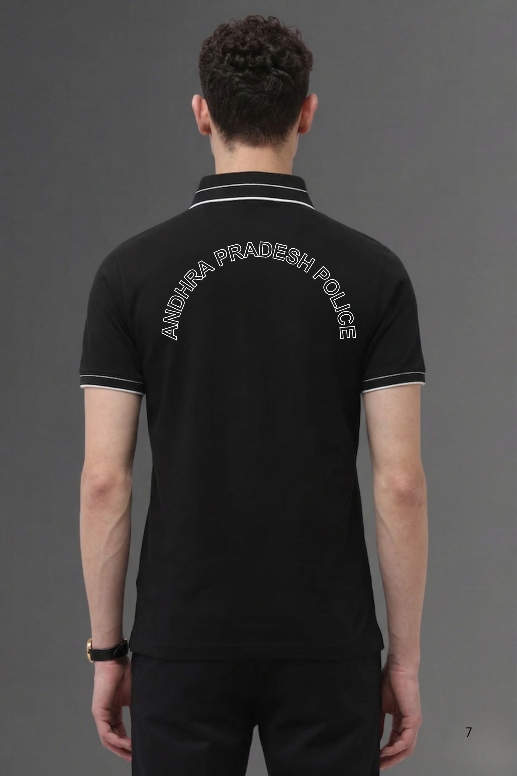 Andhra Pradesh Police Custom Name Cotton T-Shirt