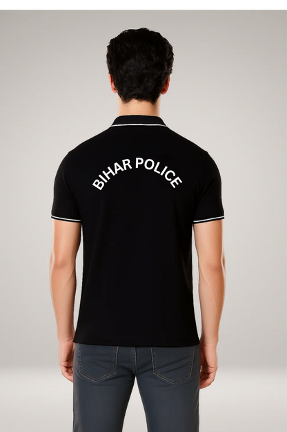 BIHAR POLICE CUSTOM NAME COTTON POLO T-shirt