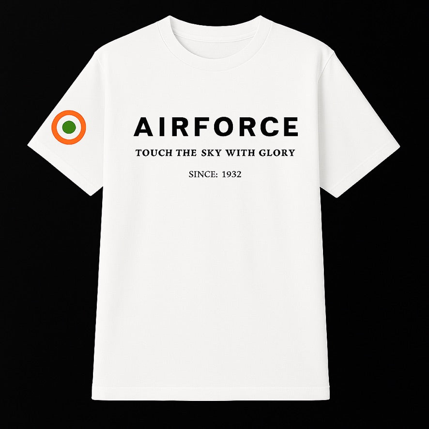 Indian Airforce Premium White T-Shirt