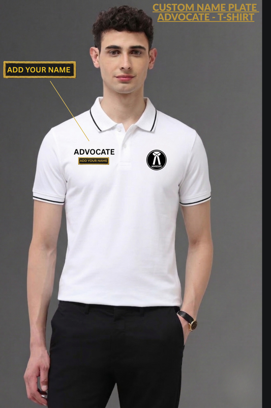 Advocate Custom Name T-Shirt | Premium 240 GSM Cotton