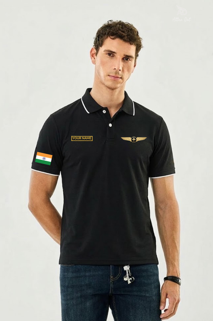 Custom Name Pilot Polo T-shirt