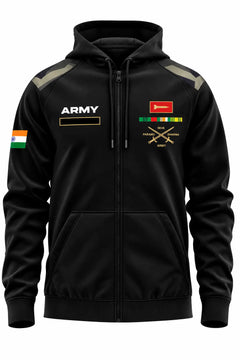 ARMY Zipper Hoodie -Custom  Name Plate