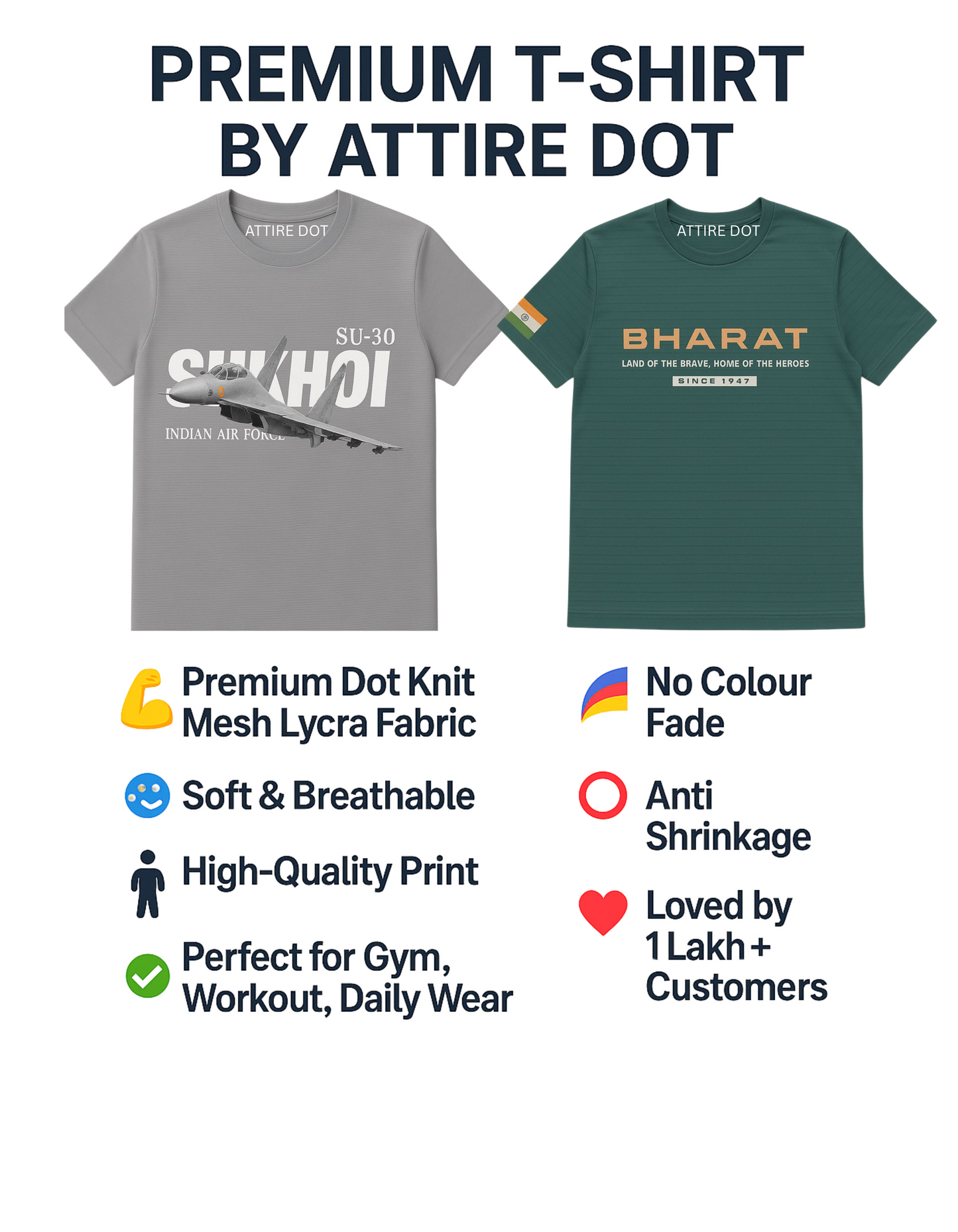 Bharat x Sukhoi Combo T-Shirt Pack