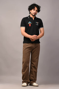 Custom Name  Military Polo Cotton T-shirt