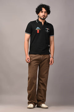 Custom Name  Military Polo Cotton T-shirt