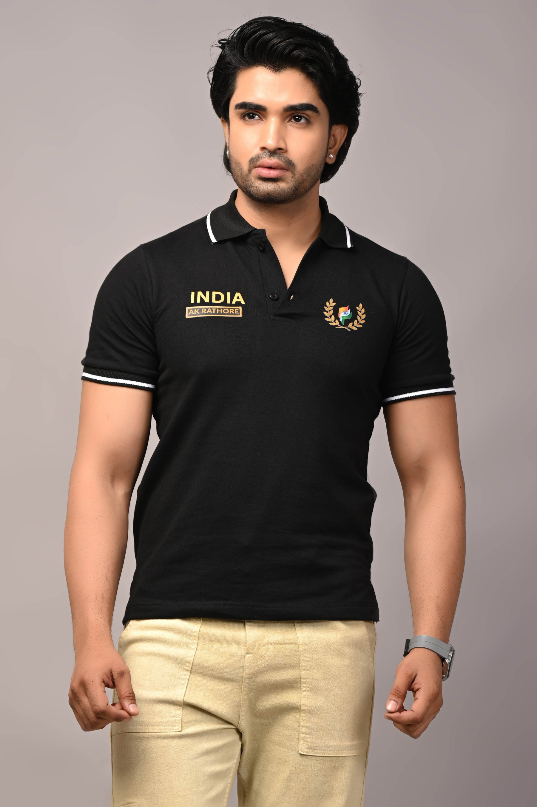 INDIA CUSTOM NAME POLO T-SHIRT
