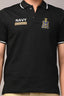 Custom Name Indian Navy Cotton T-Shirt