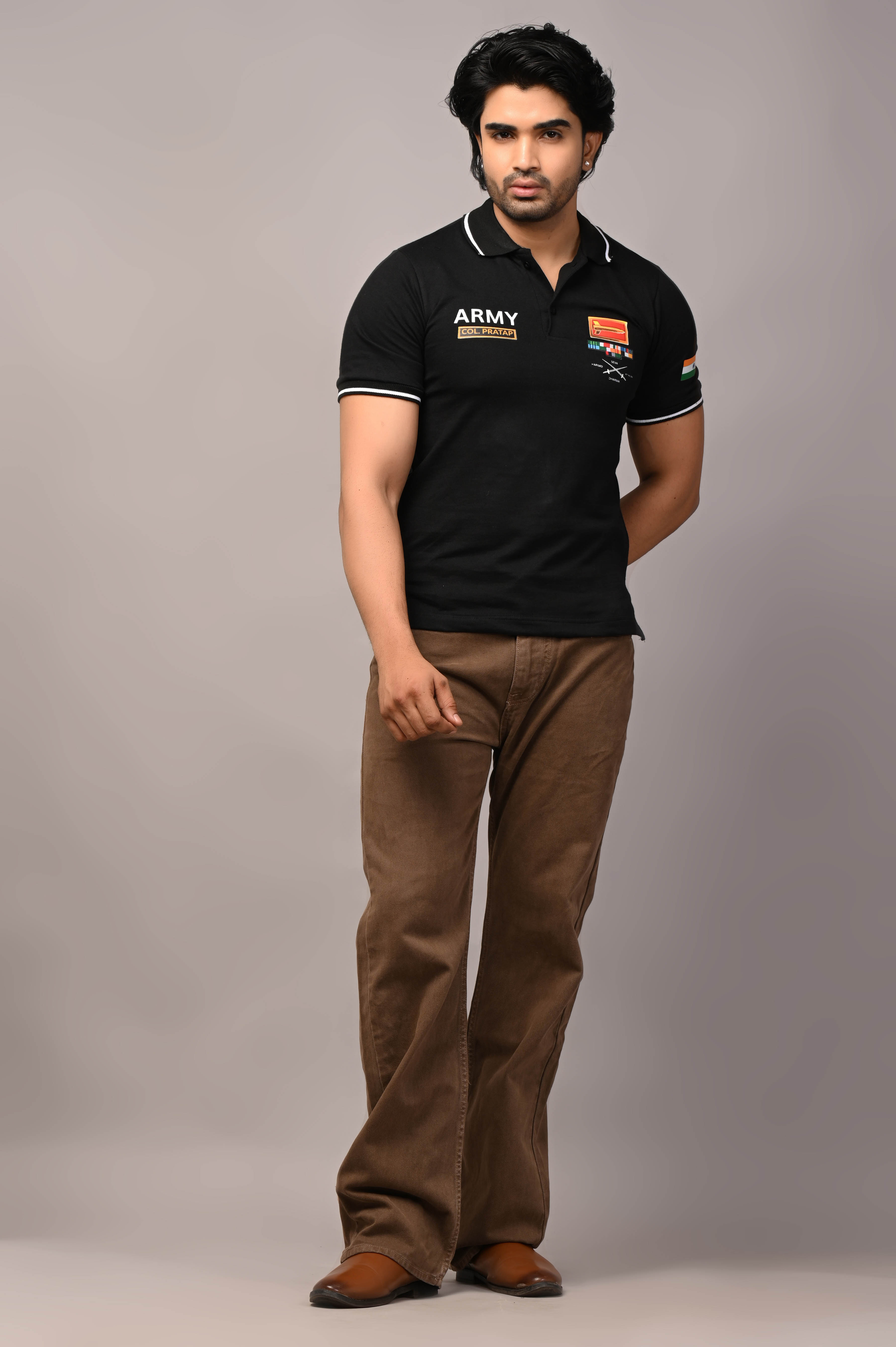 Army Custom Name Cotton T-Shirt