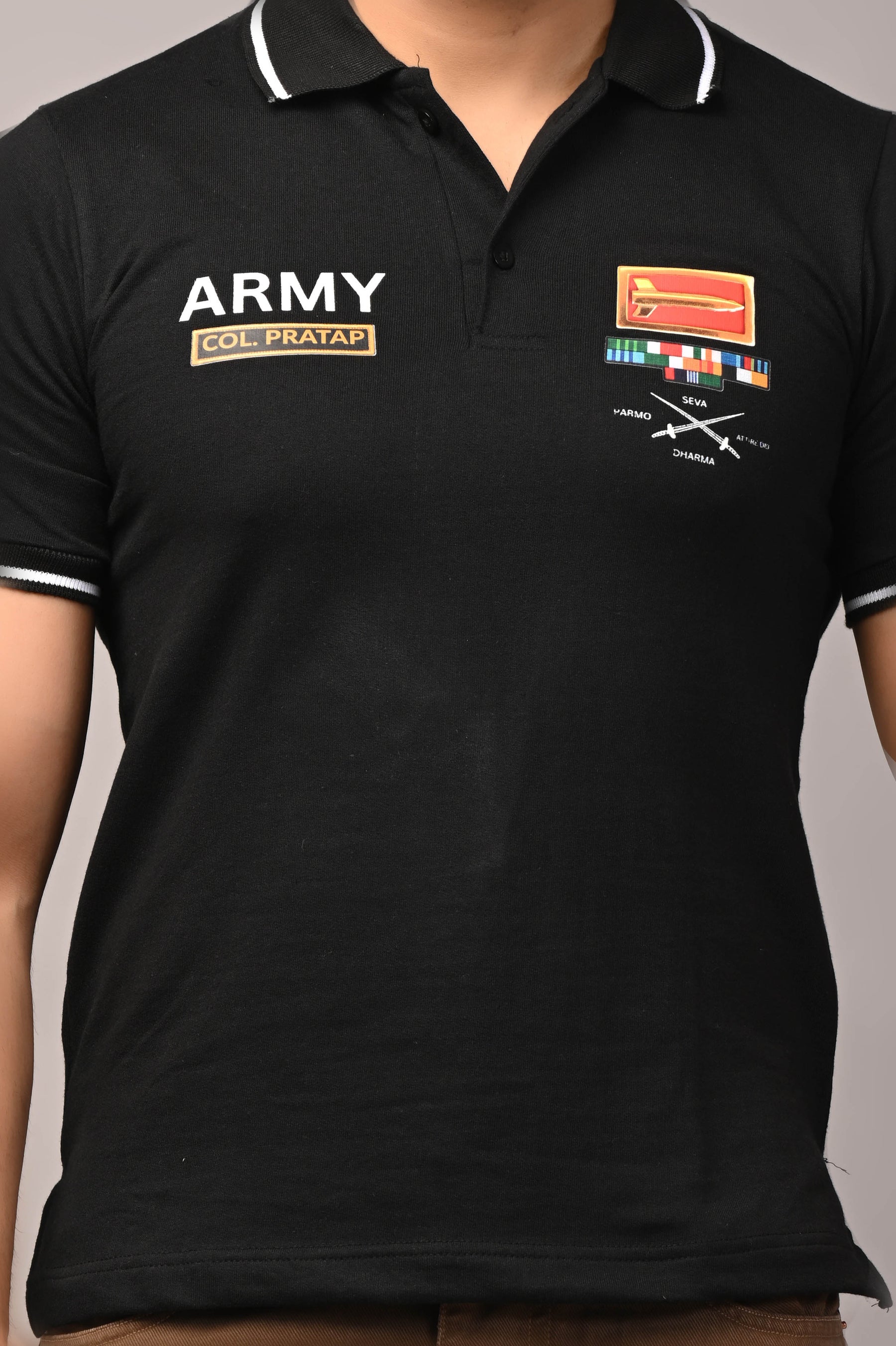 Army Custom Name Cotton T-Shirt