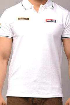 Police Custom Name Cotton T shirt