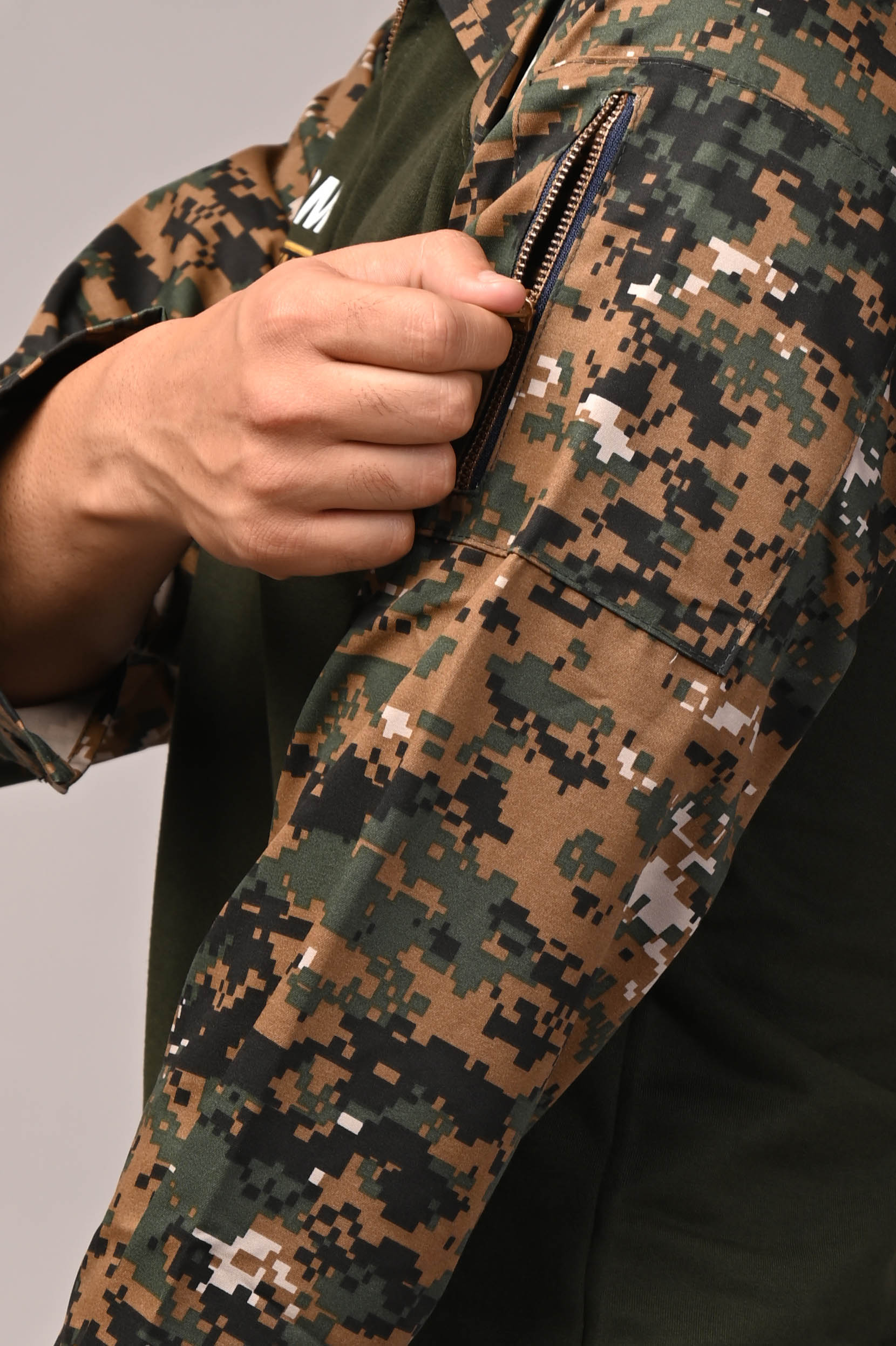 ARMY Custom Name Full sleeve Cotton T-shirt