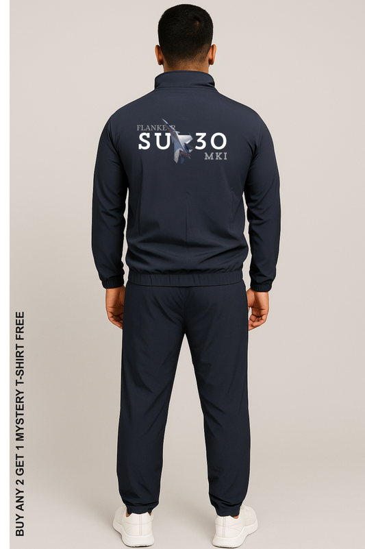 AIR WARRIOR | Indian Air Force-Inspired Tracksuit(upper with Lower) - front embroidery back printed