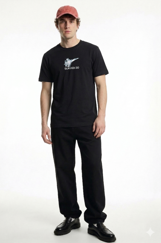 fighter pilot’s Air Force Edition T-Shirt – Sukhoi-30 | Premium Cotton Regular Fit